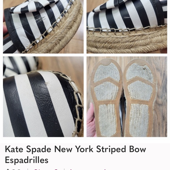 Kate Spade New York striped bow espadrilles - Picture 16 of 16